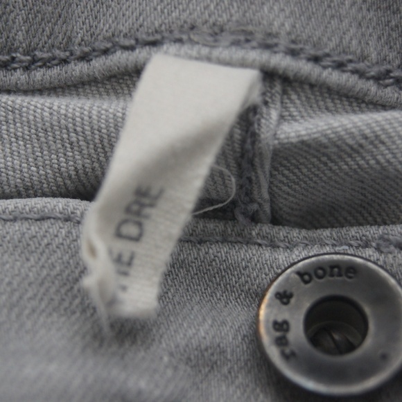 Rag & Bone The Dre Women’s 28 Aged Grey Jeans W1590K120AGG USA - Picture 7 of 10